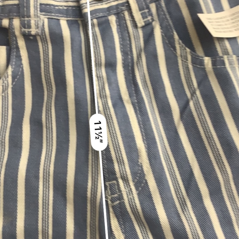 BDG urban outfitters blue striped high rise shorts - Picture 6 of 6